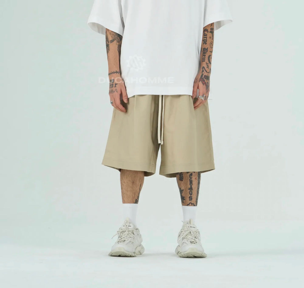 Bermuda cotone oversize | Duca Homme (beige)