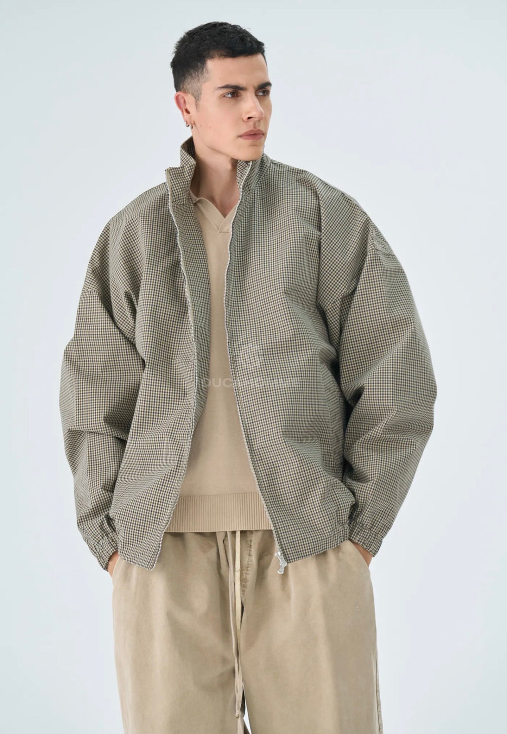Giacca Quadri-Duca Homme (beige)