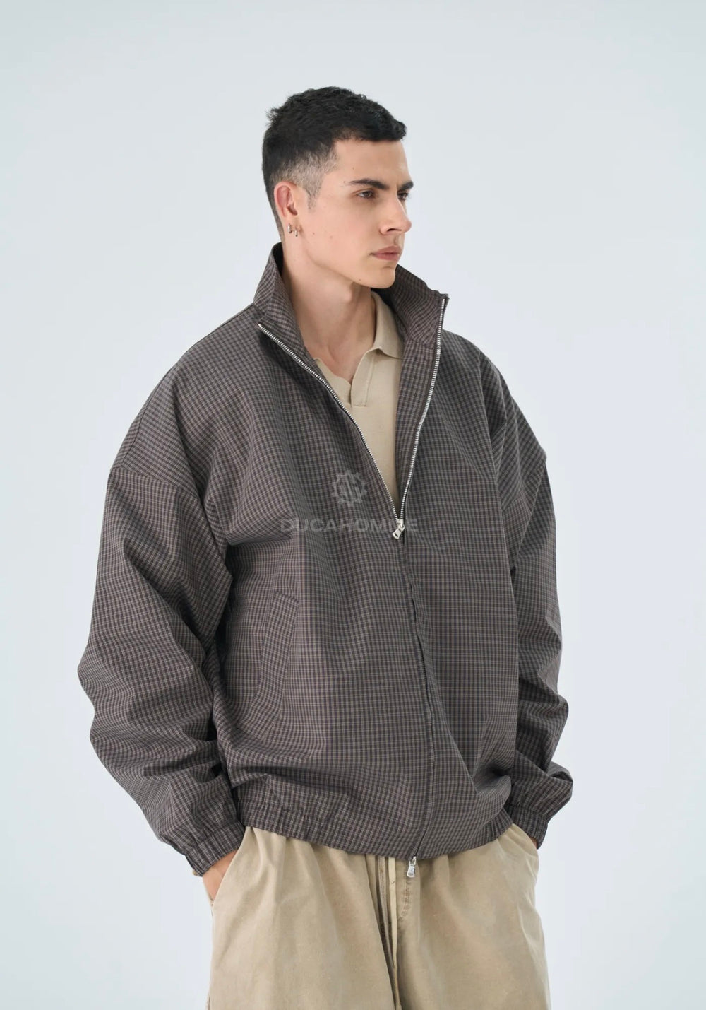 Giacca Quadri-Duca Homme (marrone)