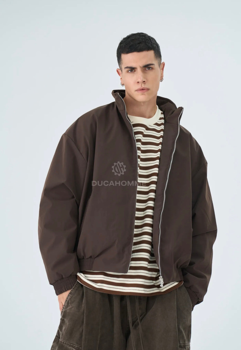 Giacca Oversize-Duca Homme (marrone)