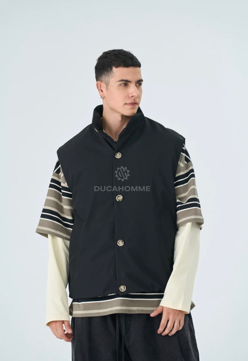 Gilet Oversize-Duca Homme (nero)