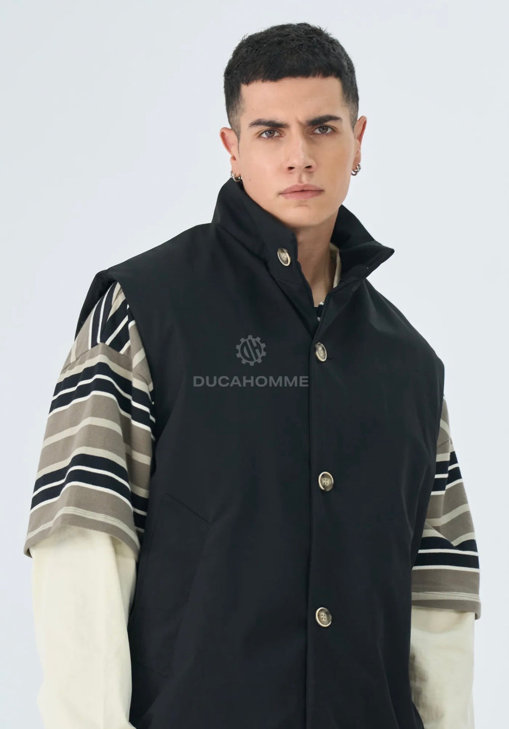 Gilet Oversize-Duca Homme (nero)