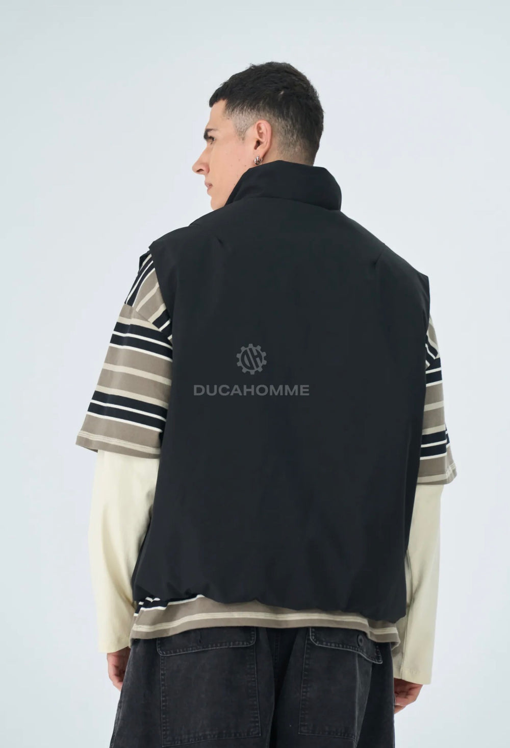 Gilet Oversize-Duca Homme (nero)