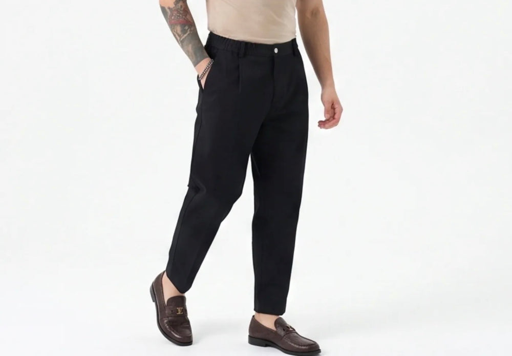 Pantalone elegante-Duca Homme (nero)