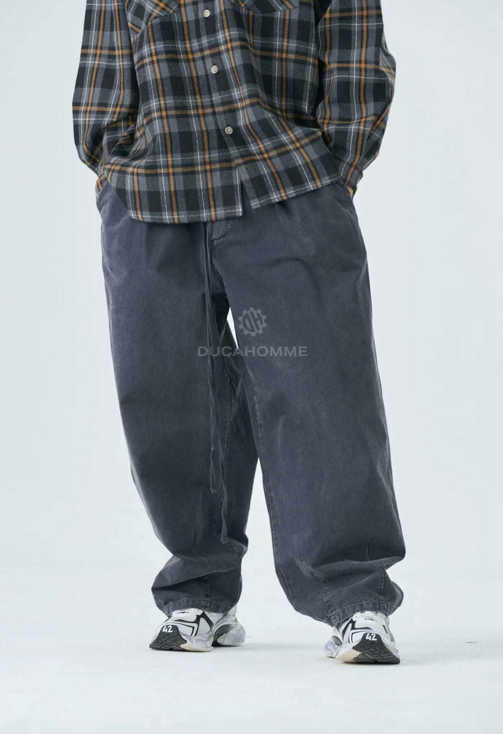 Jeans Super Baggy-Duca Homme (grigio scuro)