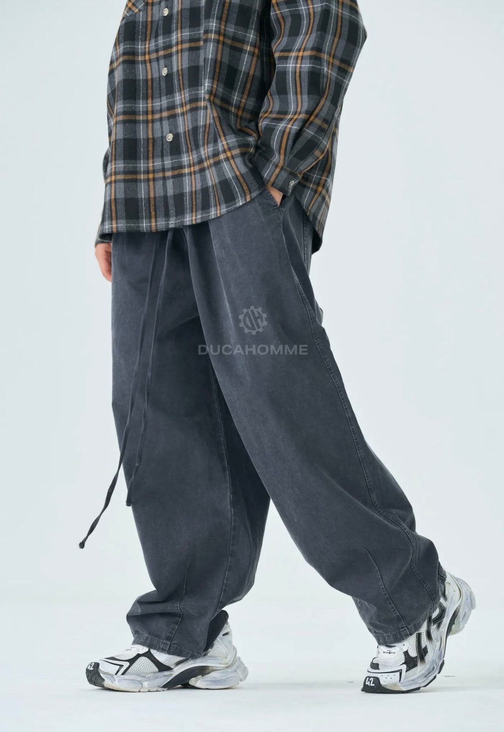 Jeans Super Baggy-Duca Homme (grigio scuro)