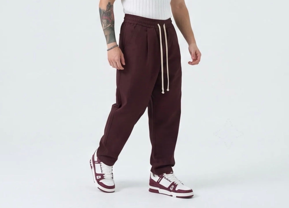 Pantalone Baggy-Duca Homme (bordeaux)