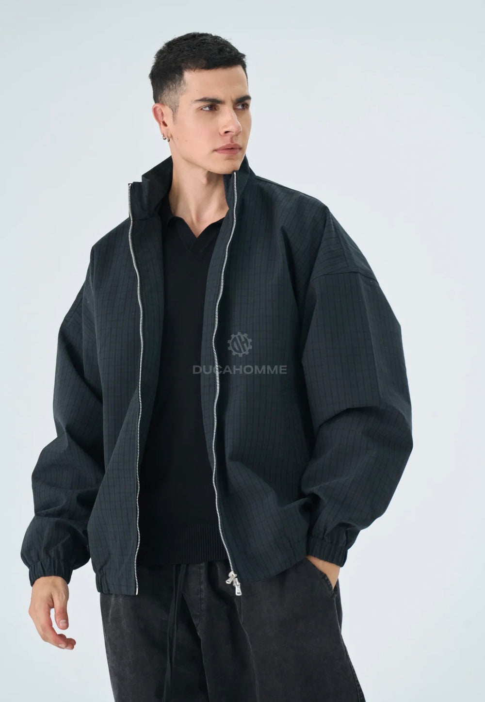 Giacca Quadri-Duca Homme (blu)