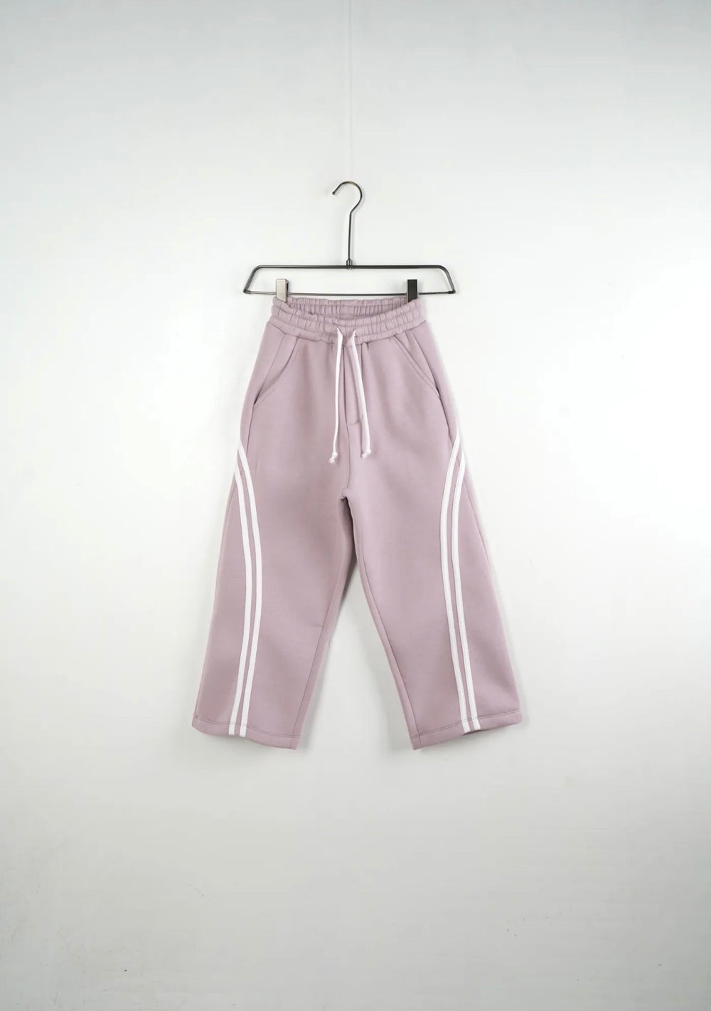 Completo Tuta Felpata Righe Bambino | Duca Homme (rosa)