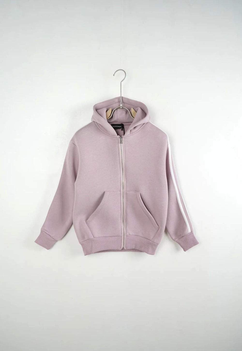 Completo Tuta Felpata Righe Bambino | Duca Homme (rosa)