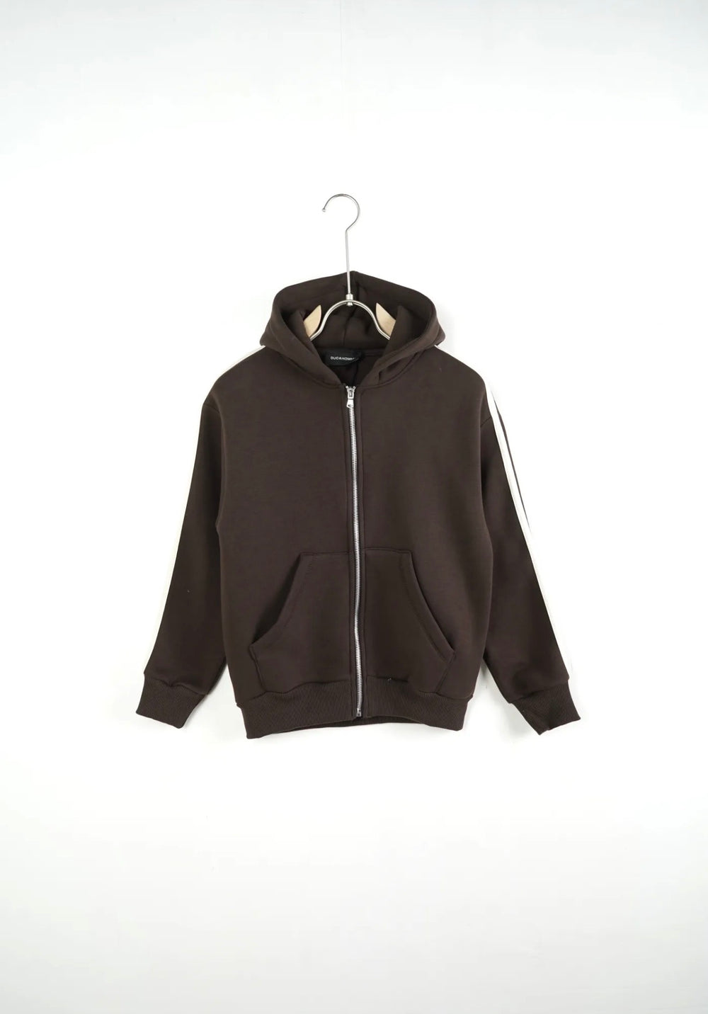 Completo Tuta Felpata Righe Bambino | Duca Homme (marrone)