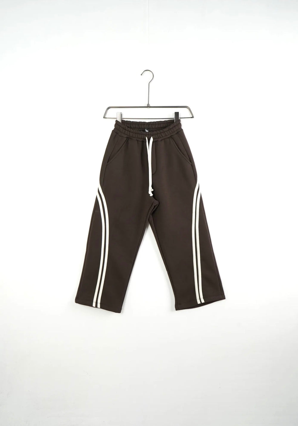 Completo Tuta Felpata Righe Bambino | Duca Homme (marrone)