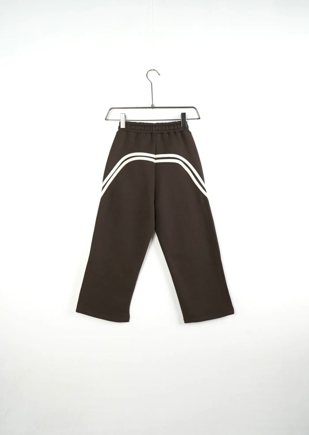 Completo Tuta Felpata Righe Bambino | Duca Homme (marrone)