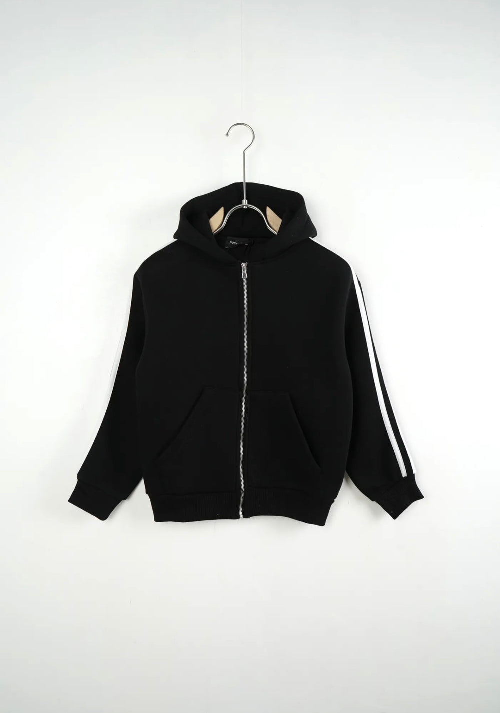 Completo Tuta Felpata Righe Bambino | Duca Homme (nero)