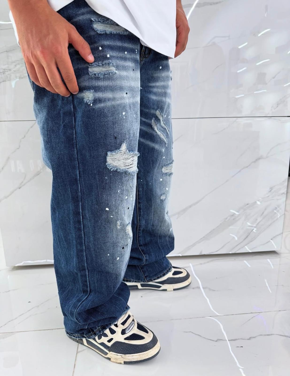 Jeans baggy uomo Duca Homme Strappato