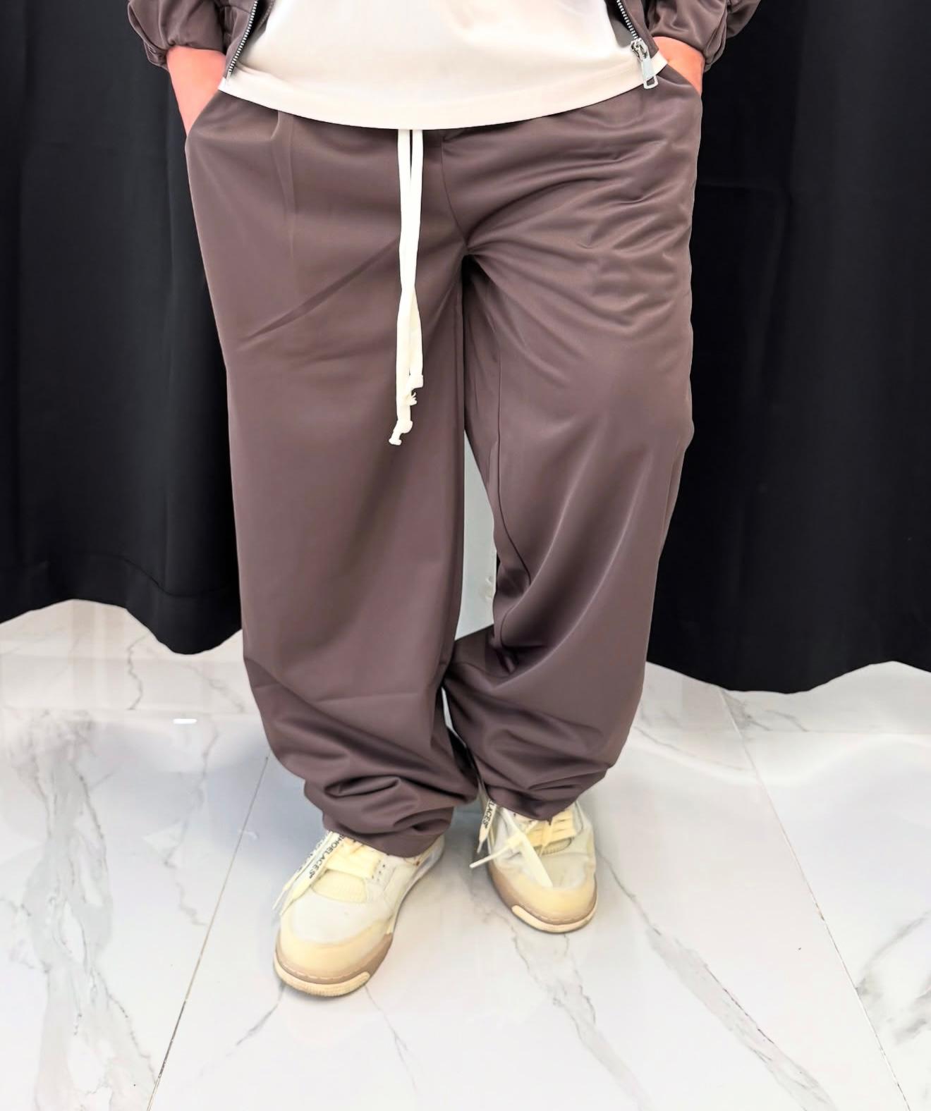 Pantaloni Tuta Uomo Duca Homme Marrone | Tessuto Tecnico | Fit Comodo