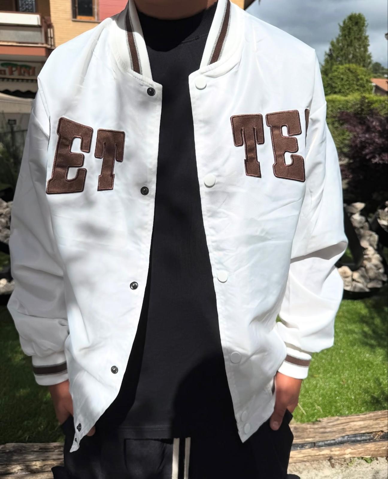 Giacca Bomber Bambino Bianca College - Duca Homme Basic