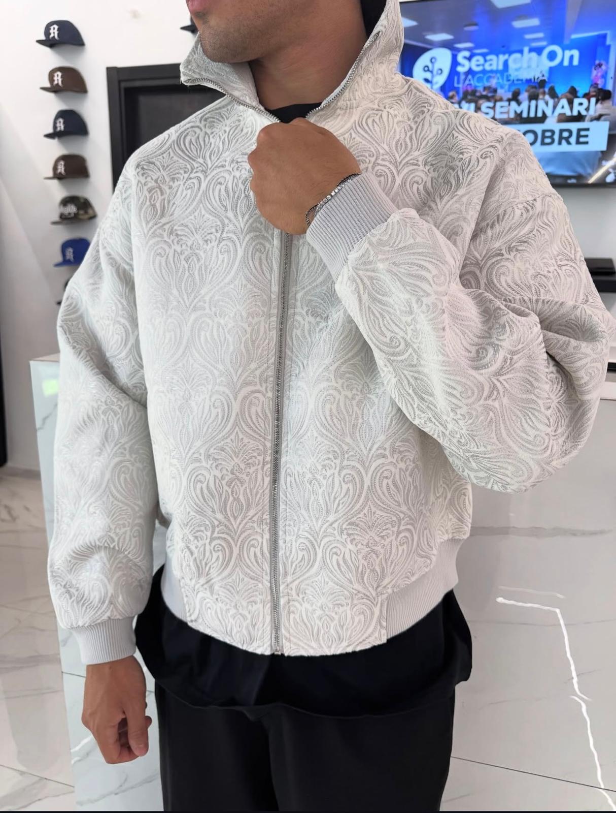 Giacca Uomo Duca Homme Ricamata | Bomber Dettagli | Fit Comodo