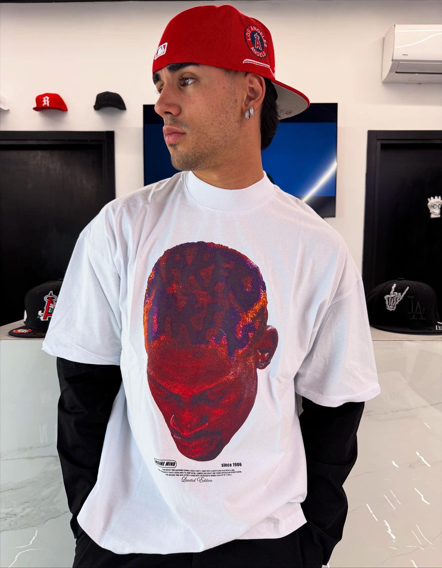 T-Shirt Doppia Manica Uomo Stampa Basket Legend - Duca Homme Streetwear