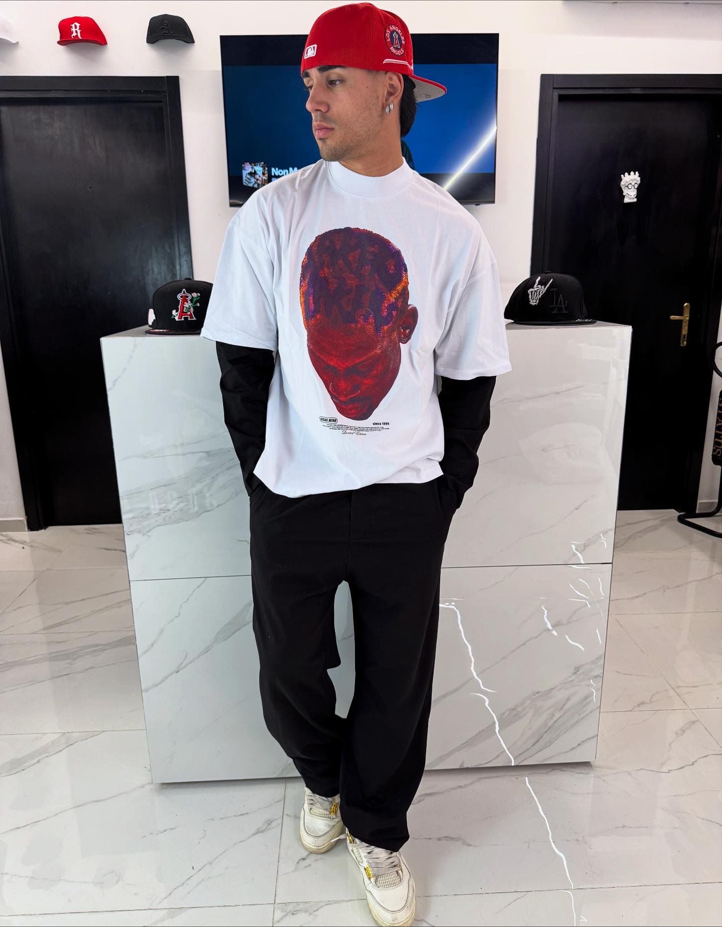 T-Shirt Doppia Manica Uomo Stampa Basket Legend - Duca Homme Streetwear