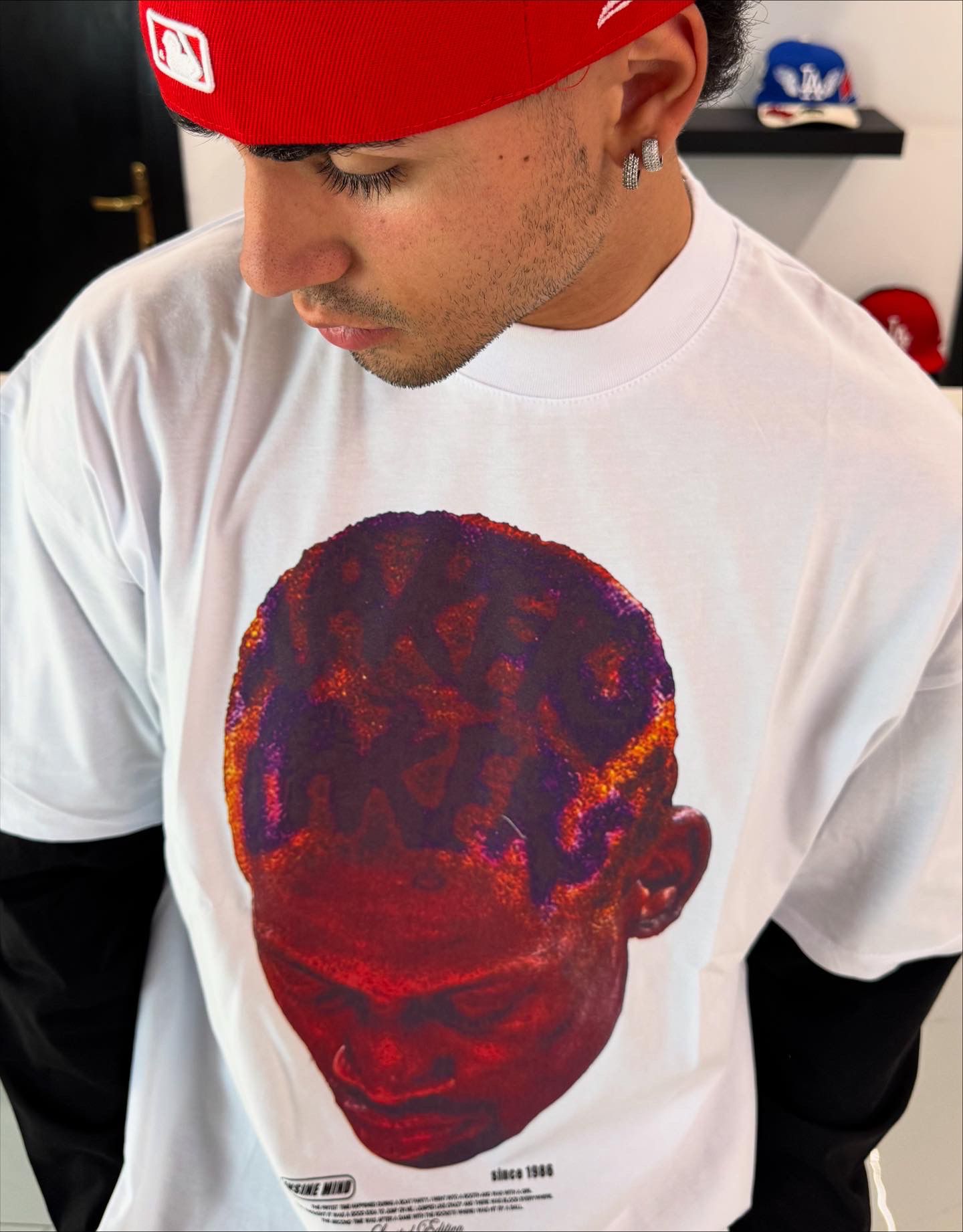 T-Shirt Doppia Manica Uomo Stampa Basket Legend - Duca Homme Streetwear