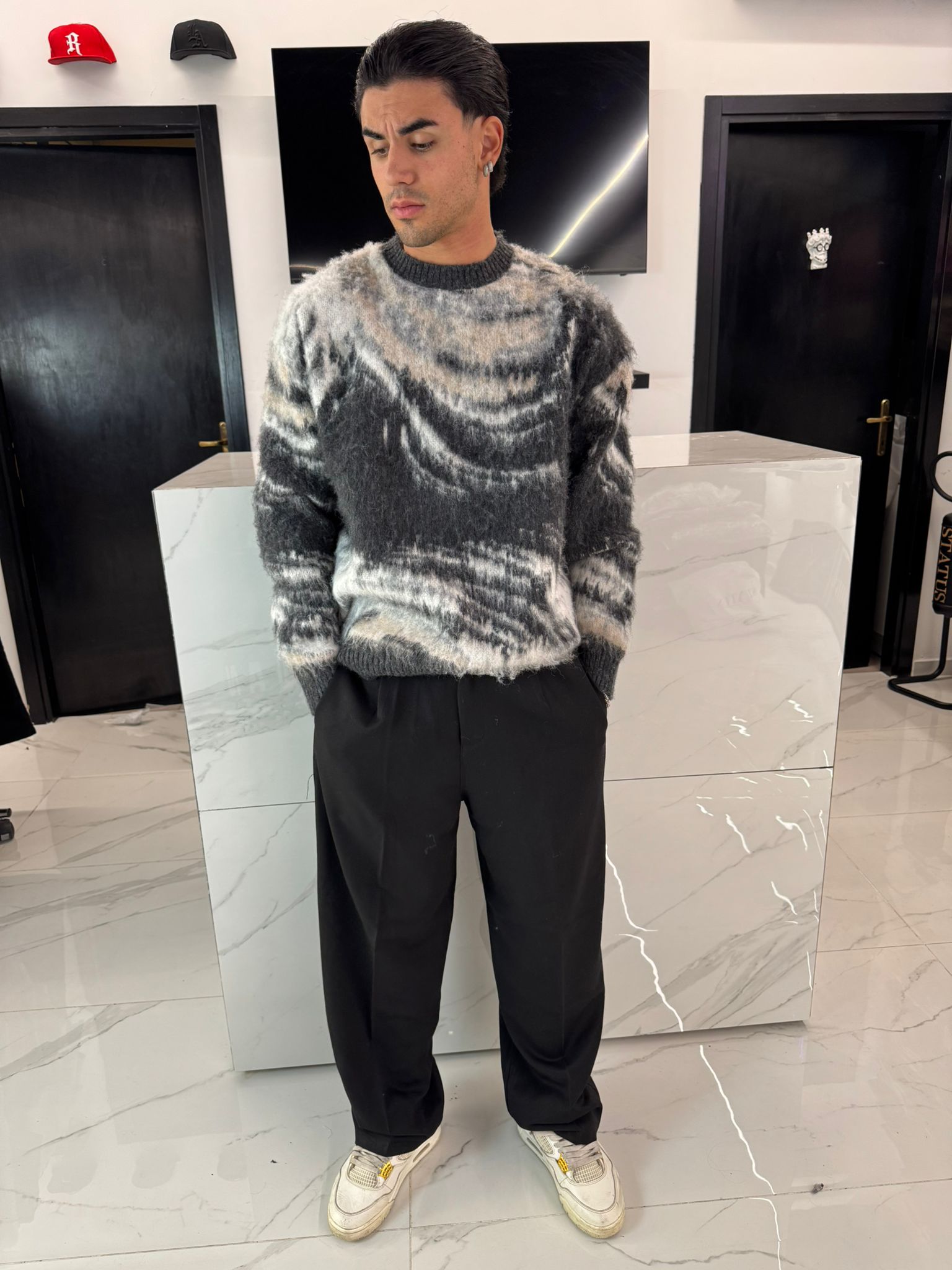 maglione collo a giro duca homme in cotone invernale hype store online