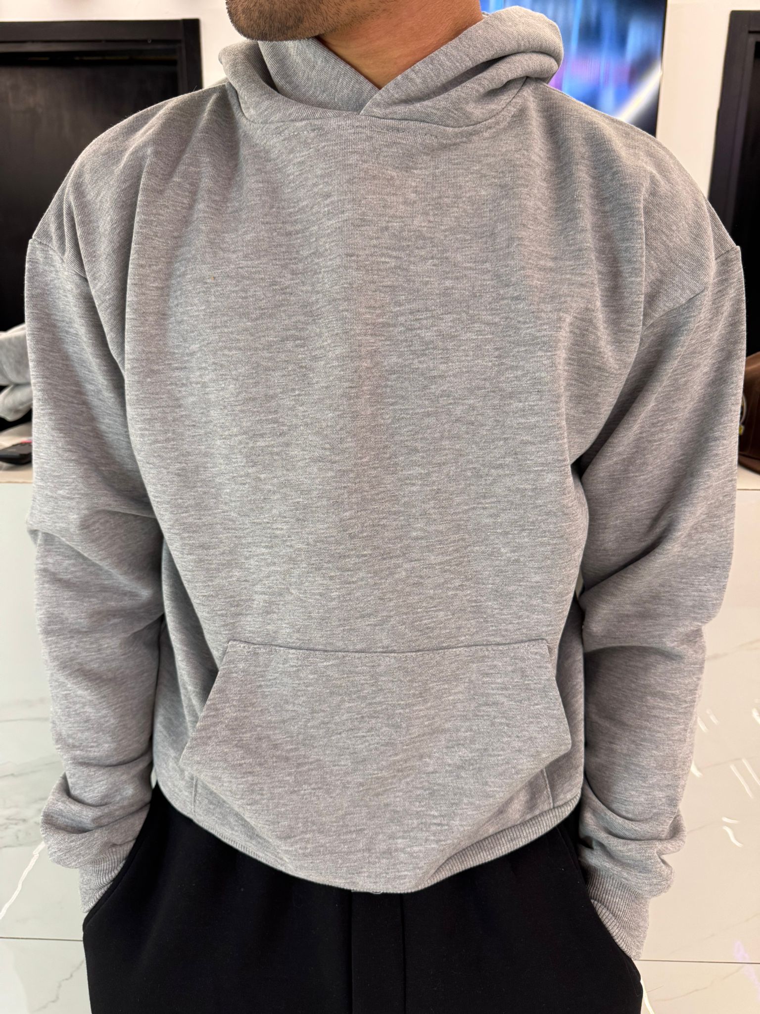 felpa oversize con cappuccio uomo abbigliamento duca homme ciampino