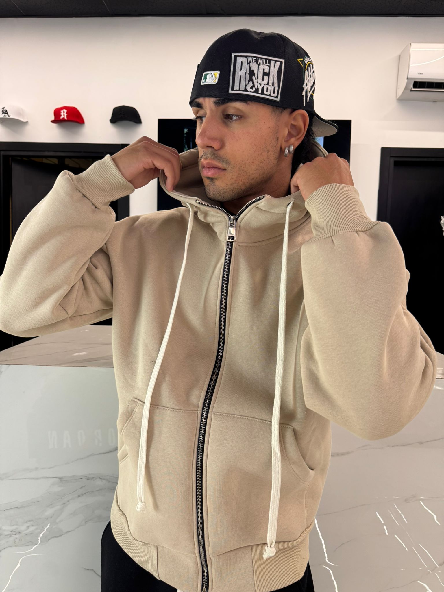 felpa oversize ful zip uomo abbigliamento duca homme