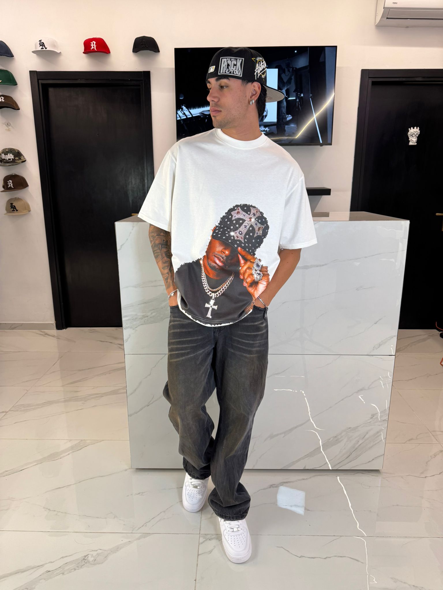 t shirt duca homme oversize