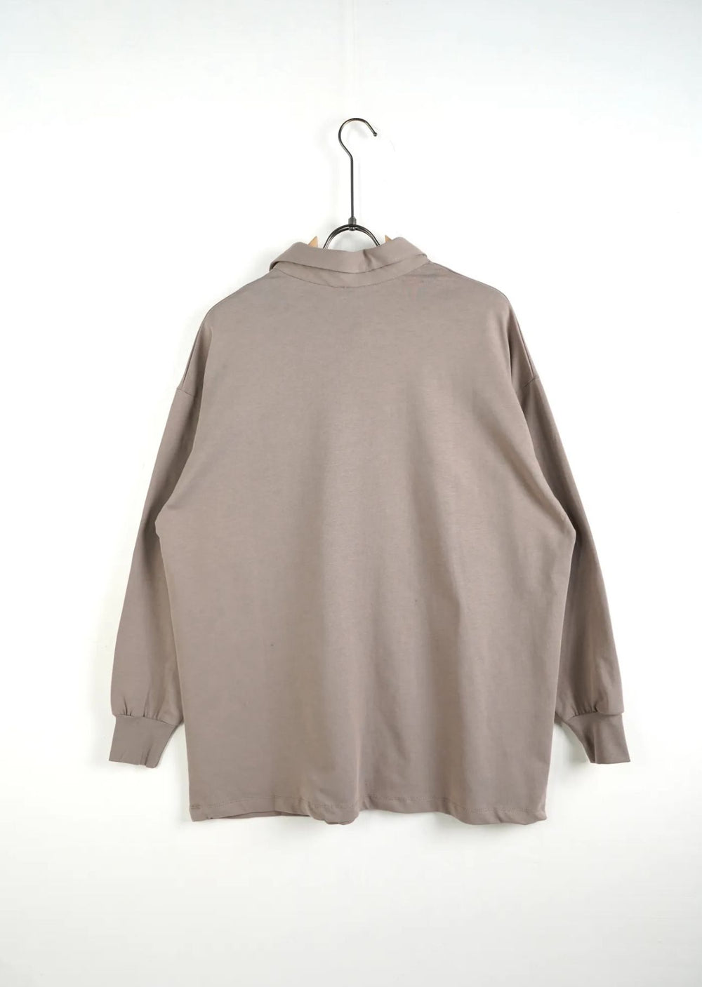 Polo in Cotone Oversize Grigio Chiaro - Duca Homme