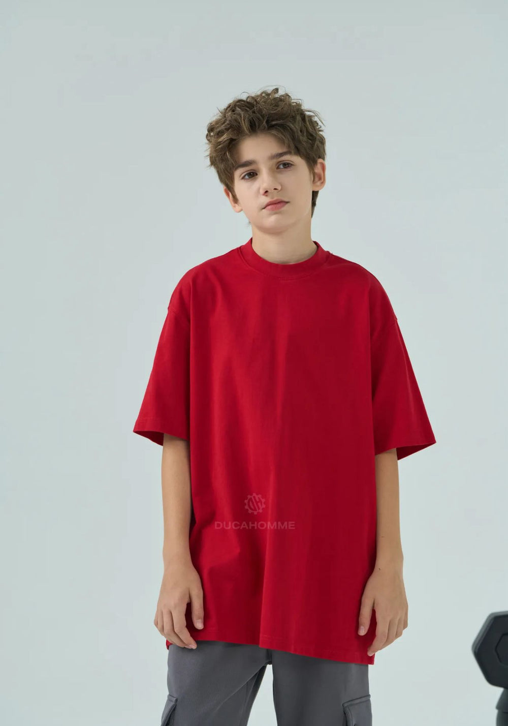 T Shirt Bambino Oversize Duca Homme Rossa