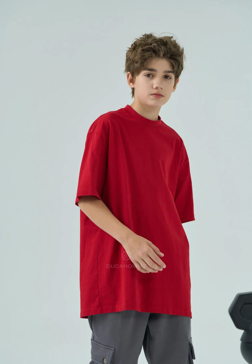 T Shirt Bambino Oversize Duca Homme Rossa