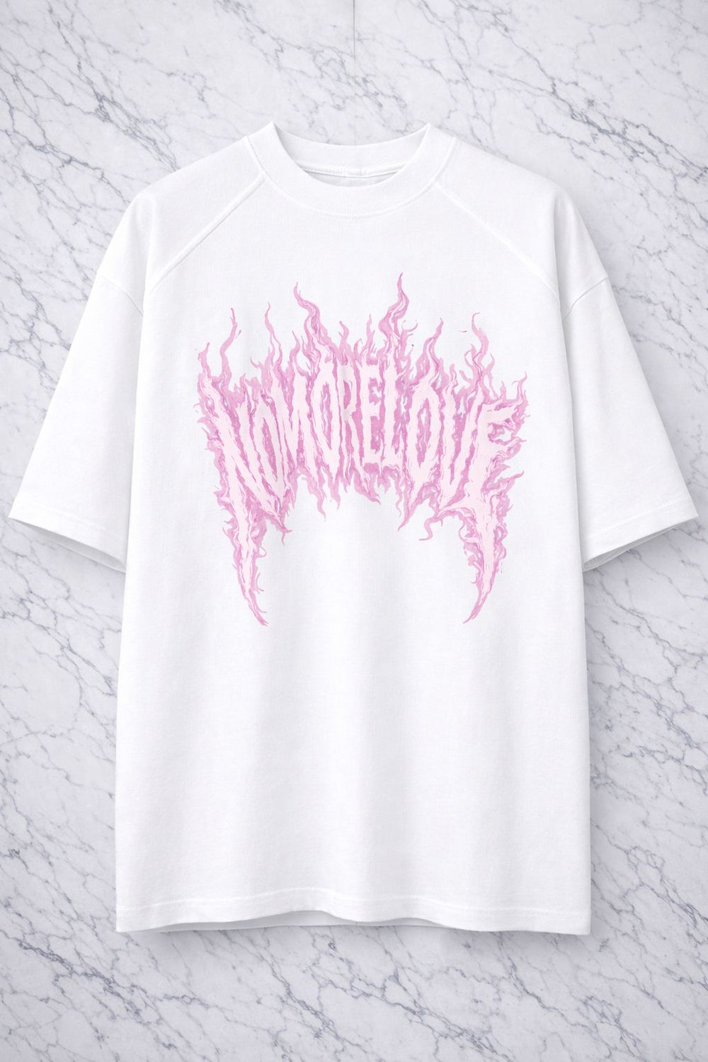 T-Shirt Oversize Bianca con Stampa Uomo - Duca Hommec