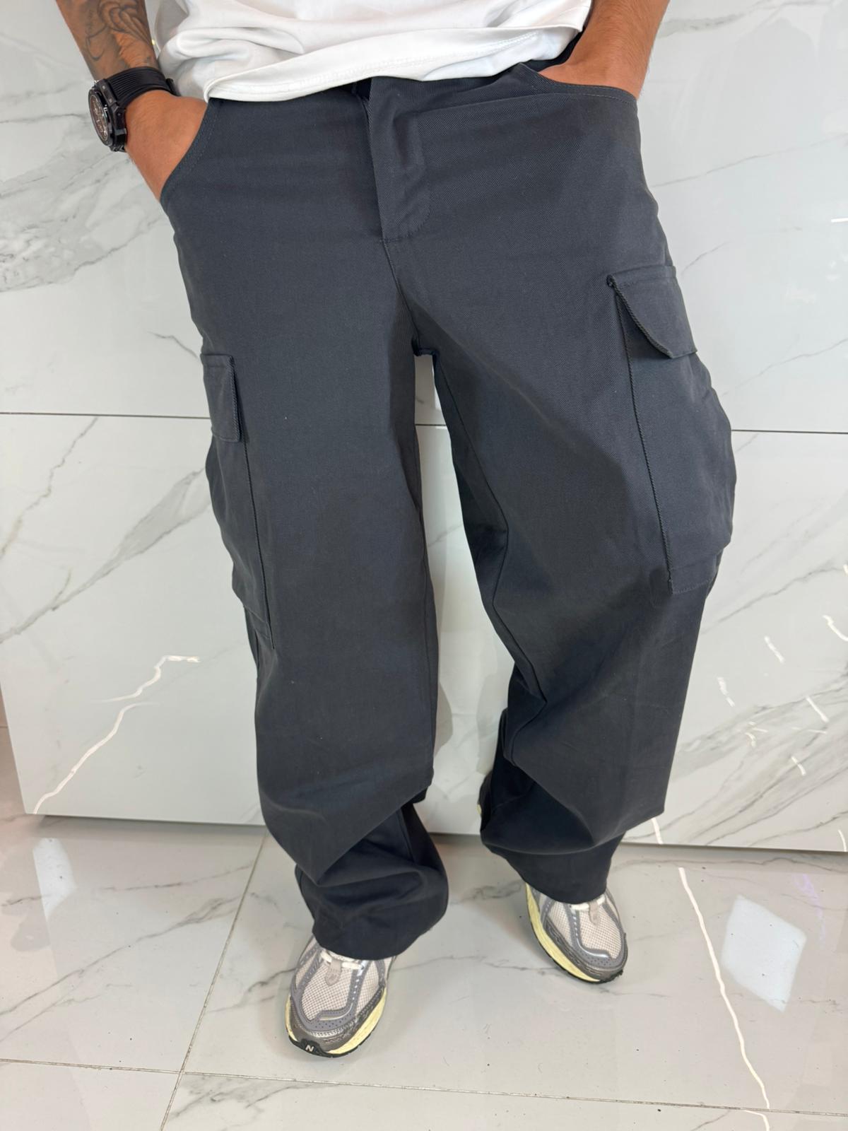 Pantaloni Cargo  Duca Homme | Uomo | Grigio Piombo