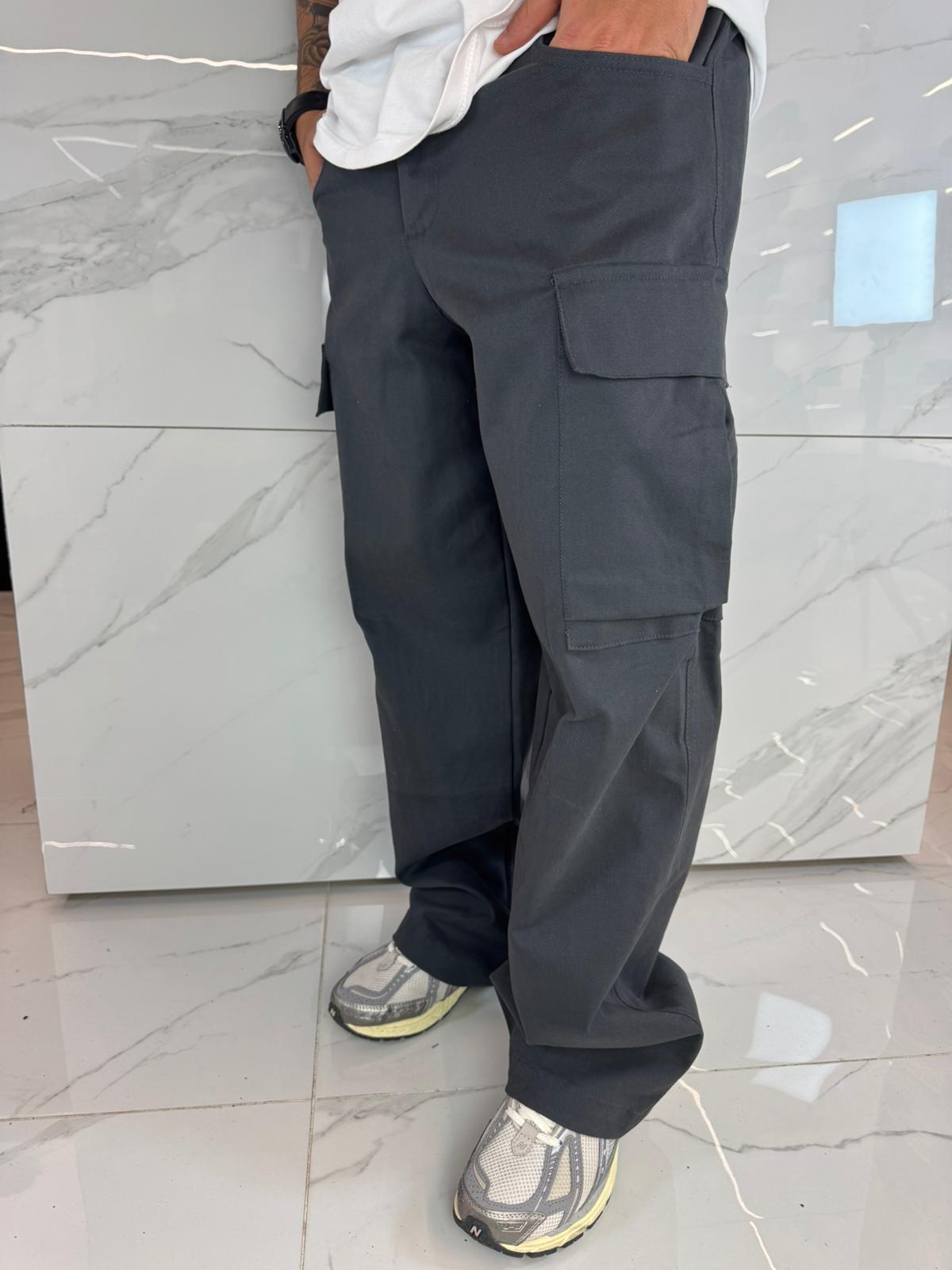 Pantaloni Cargo  Duca Homme | Uomo | Grigio Piombo