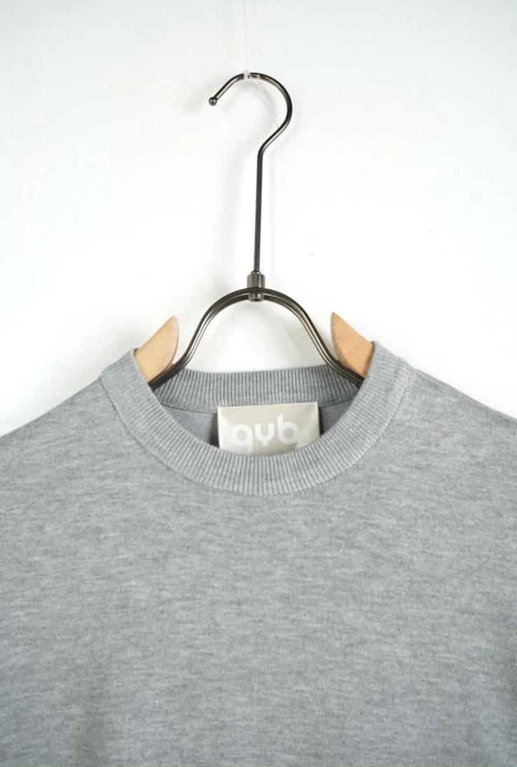 Maglione Basic Girocollo Grigio chiaro in Cotone - Duca Homme