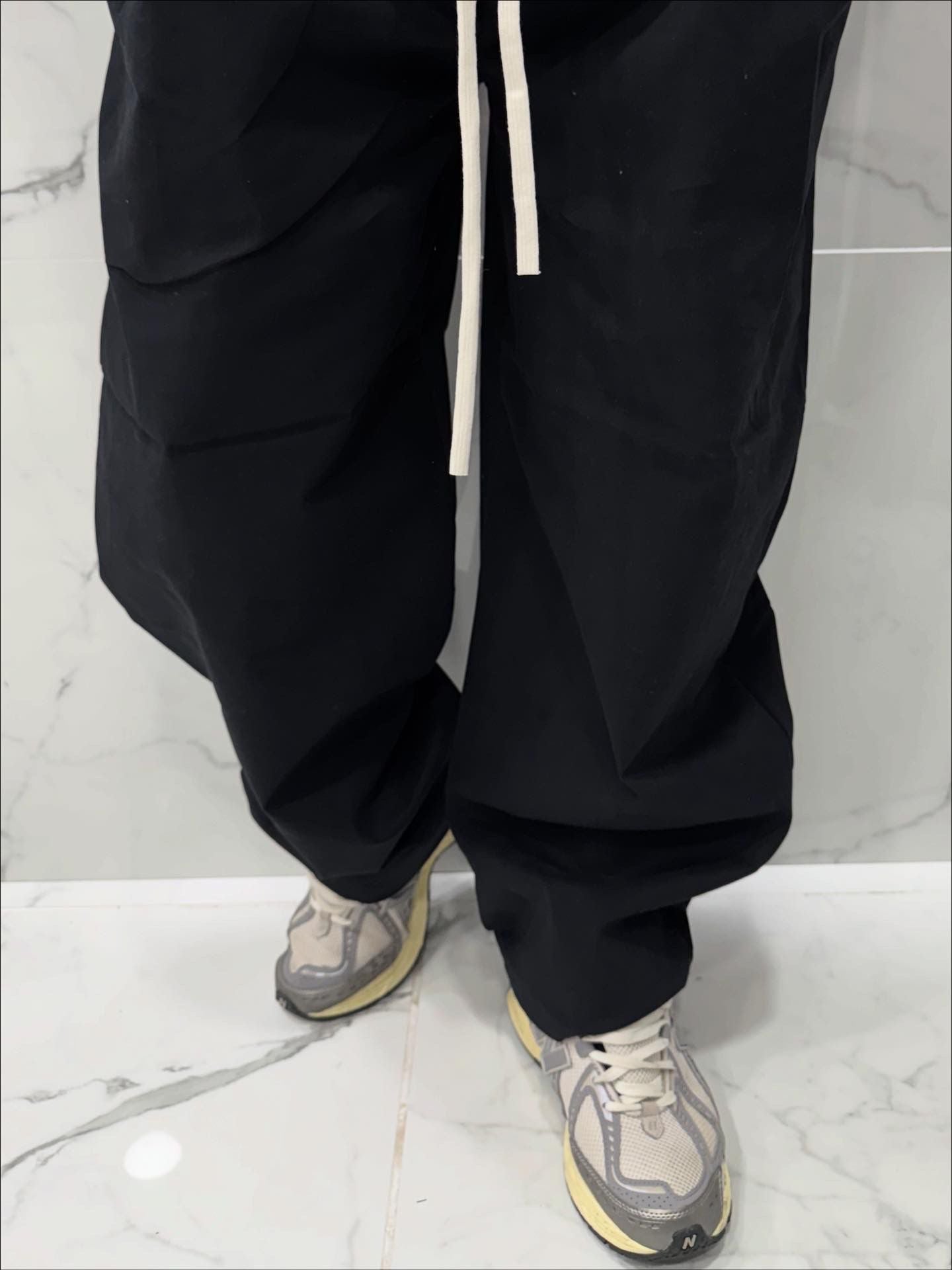 Pantaloni in Cotone Duca Homme Uomo | Oversize Baloon Fit | Nero