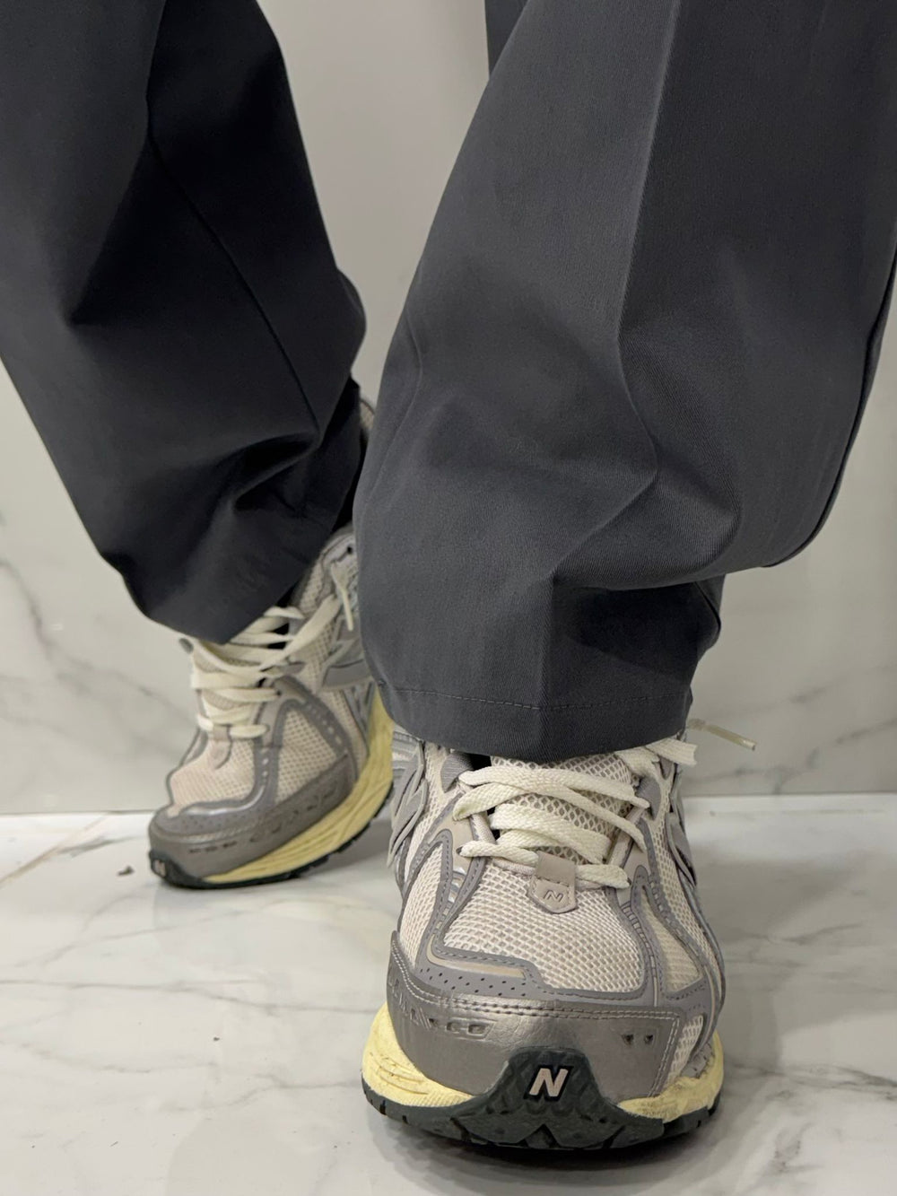 Pantaloni in Cotone Duca Homme Uomo | Oversize Baloon Fit | Grigio