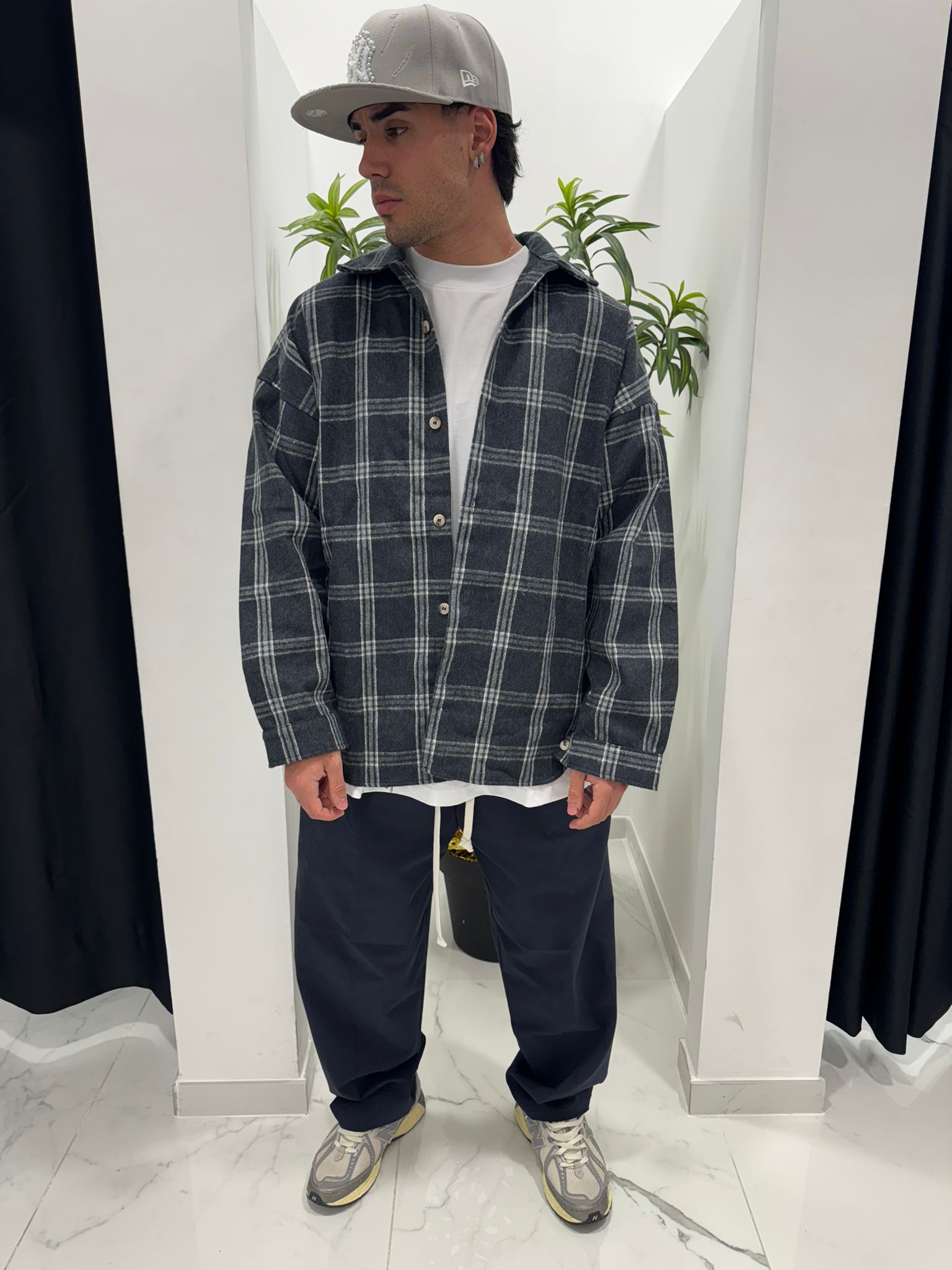 Camicia a Quadri Uomo Duca Homme | Blu