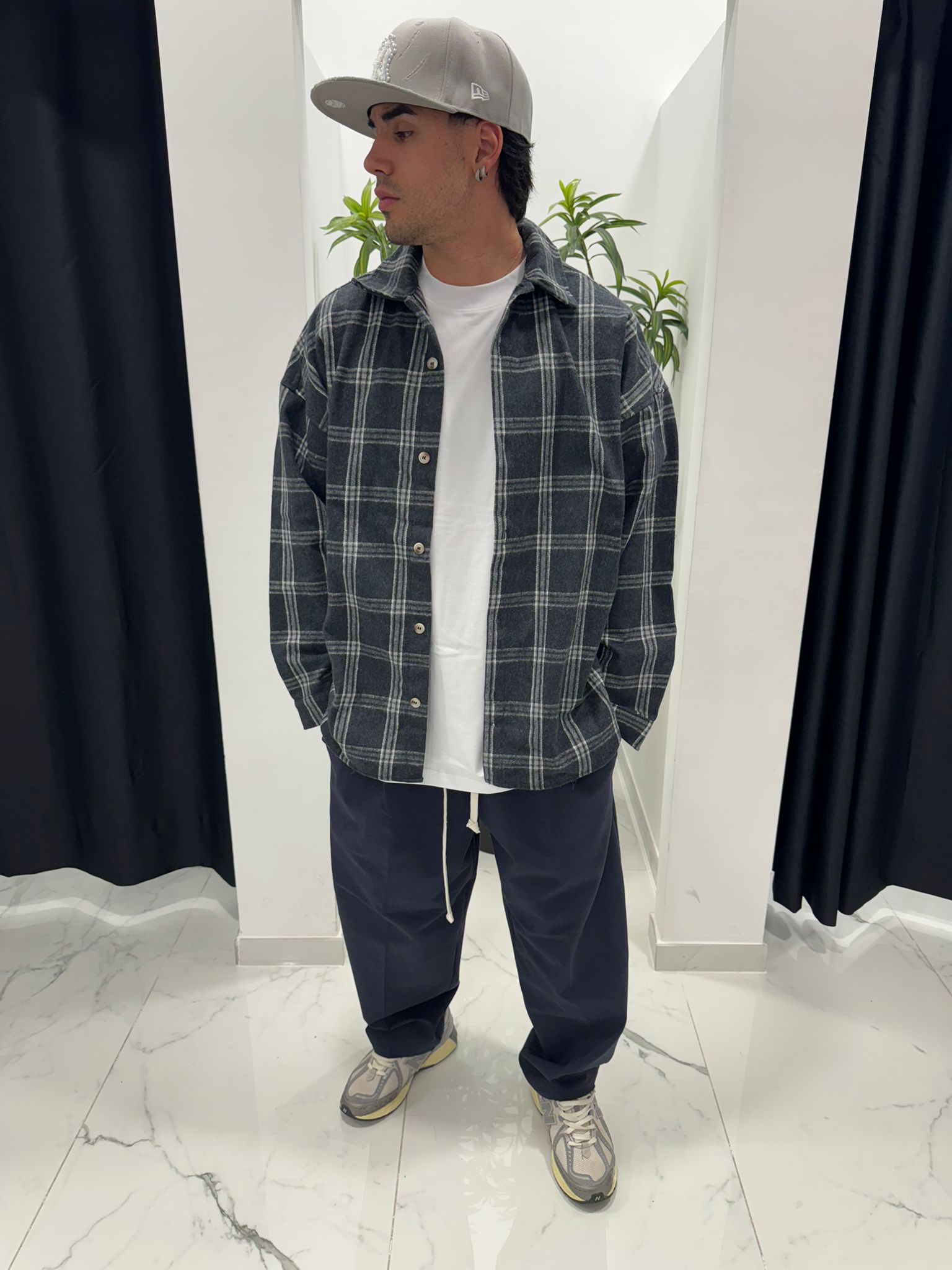 Camicia a Quadri Uomo Duca Homme | Blu