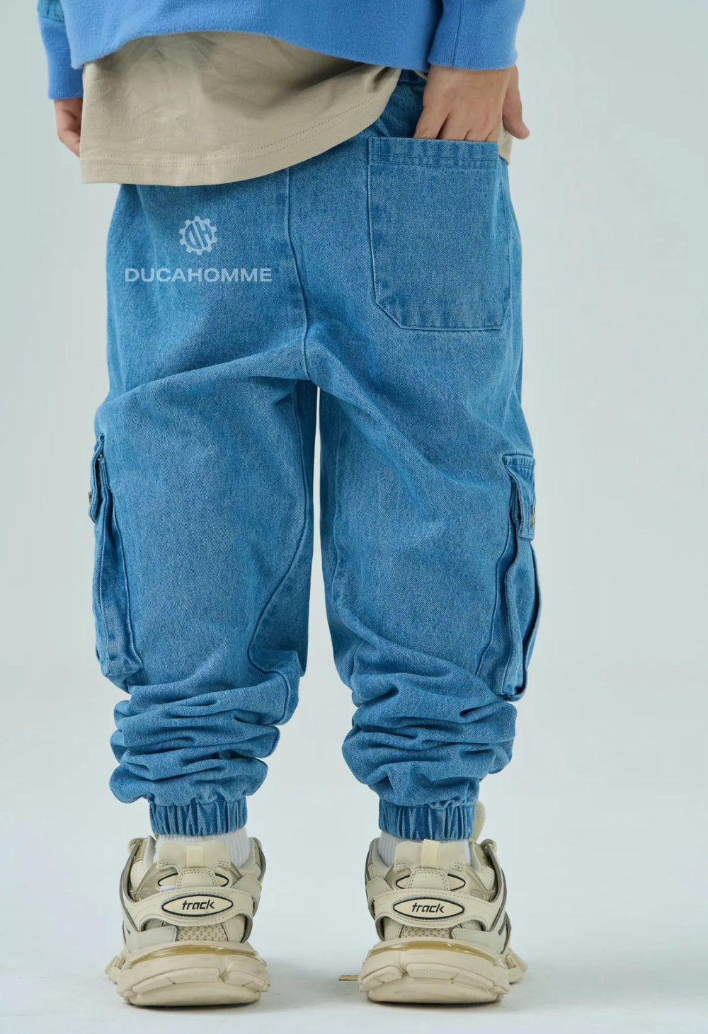 Jeansc Cargo Fondo Stretto Bambino Duca Homme | Streetwear Kids
