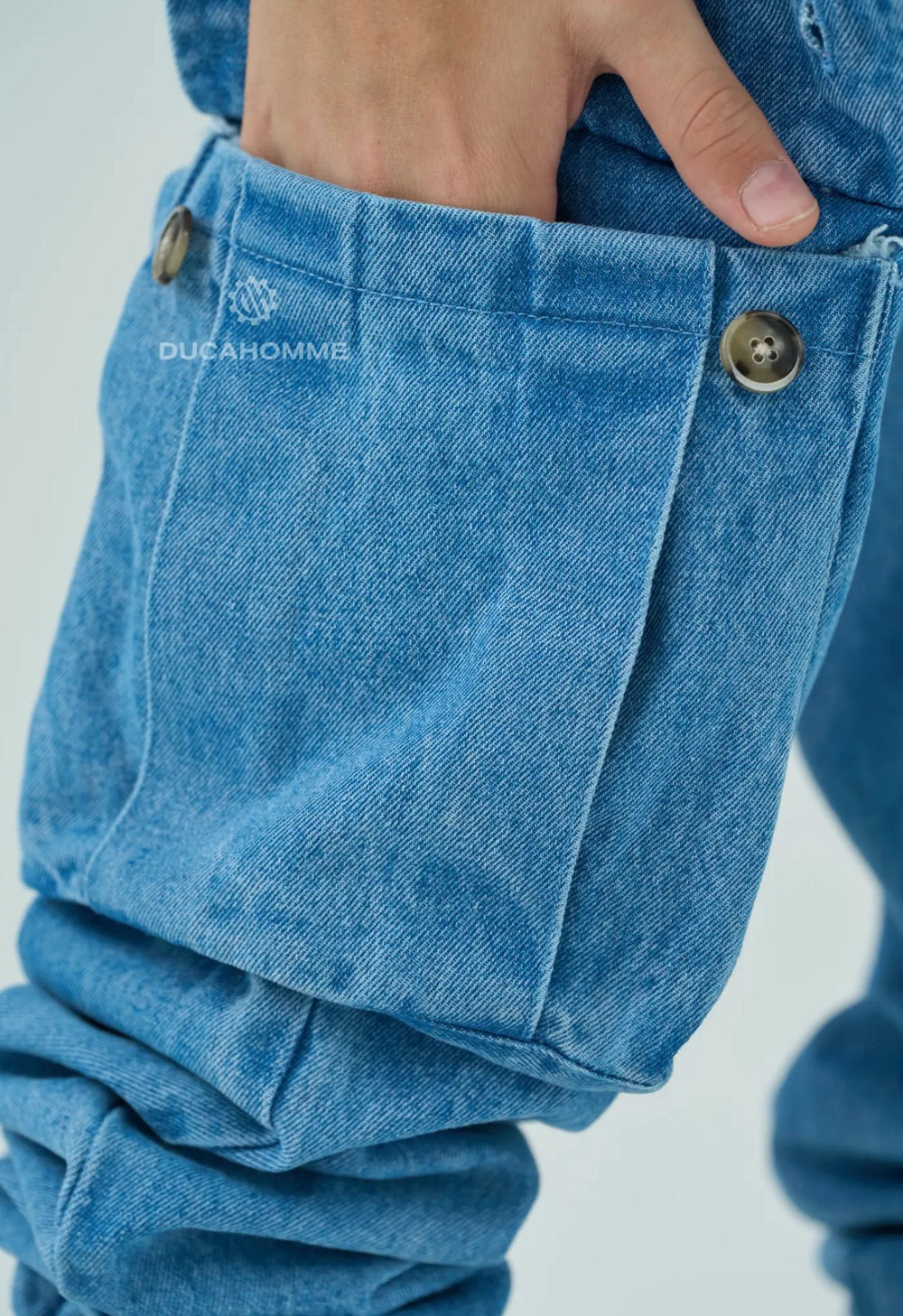 Jeansc Cargo Fondo Stretto Bambino Duca Homme | Streetwear Kids