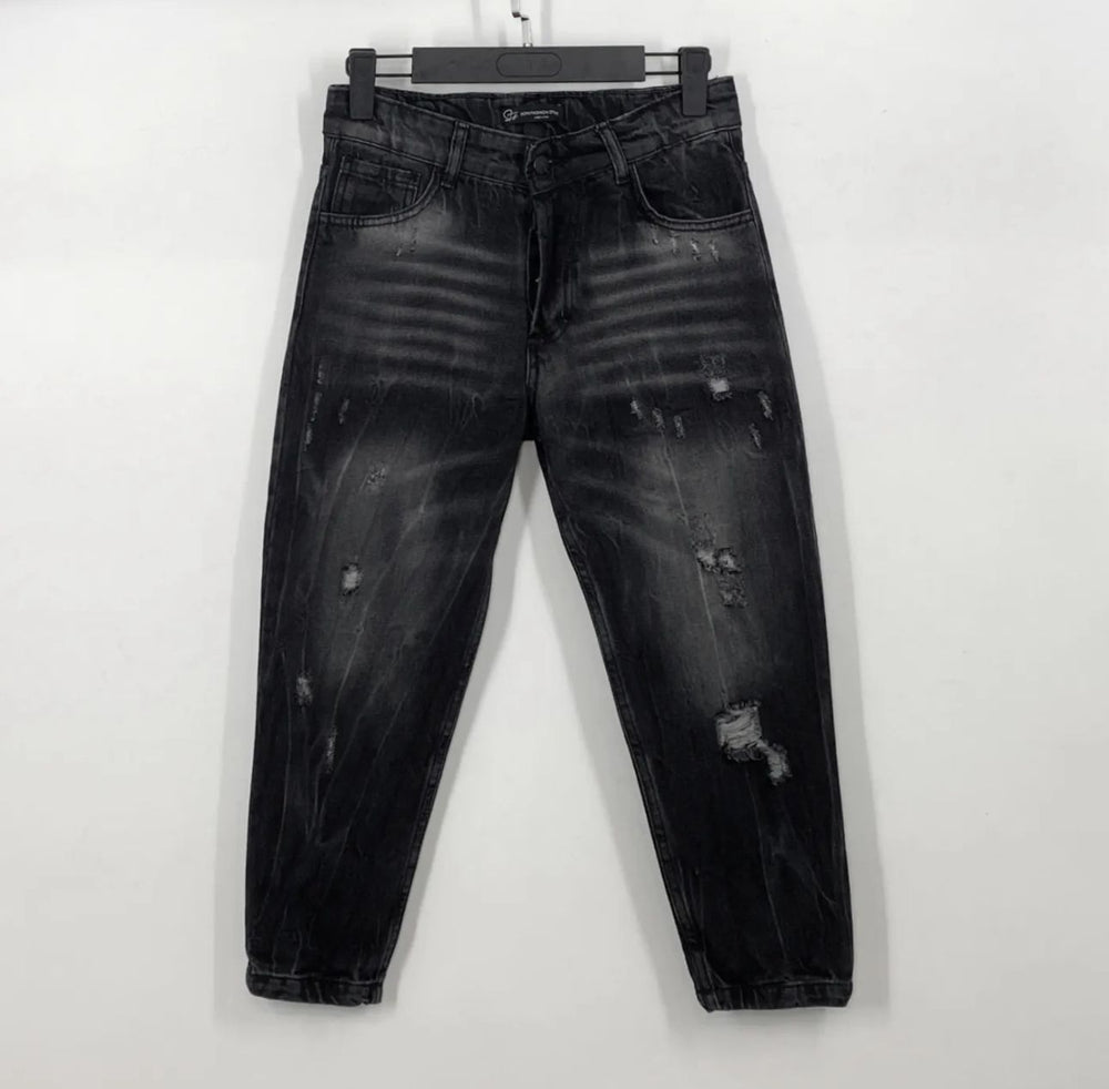 Jeans Bambino Duca Homme Nero Strappato