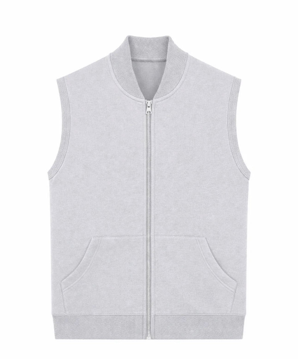 GILET COTONE GARZATO UOMO | DUCA HOMME (grigio chiaro)