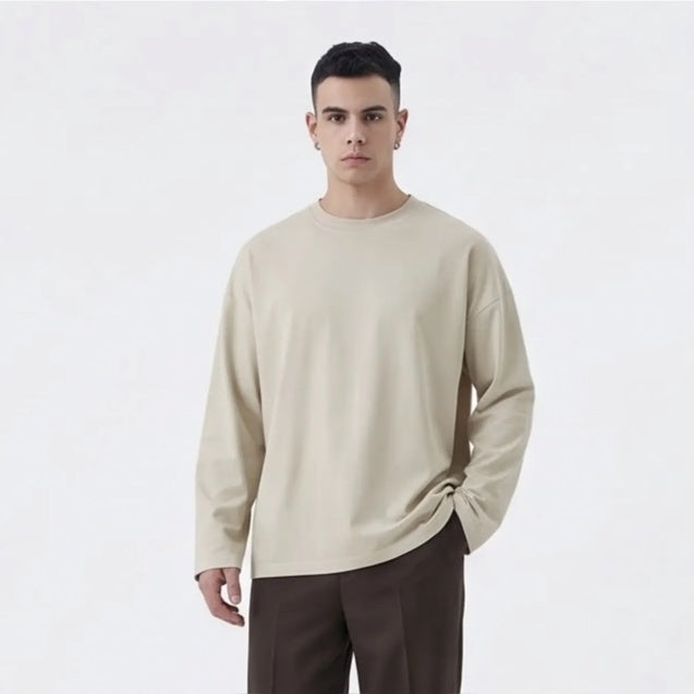 T-shirt Long Sleeve Regular Fit | Duca Homme (beige)