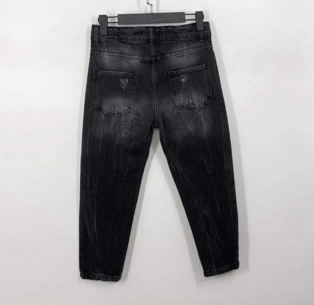 Jeans Bambino Duca Homme Nero Strappato